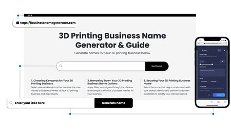 3D Printing Business Name Generator (2024): 3D Printer Names.